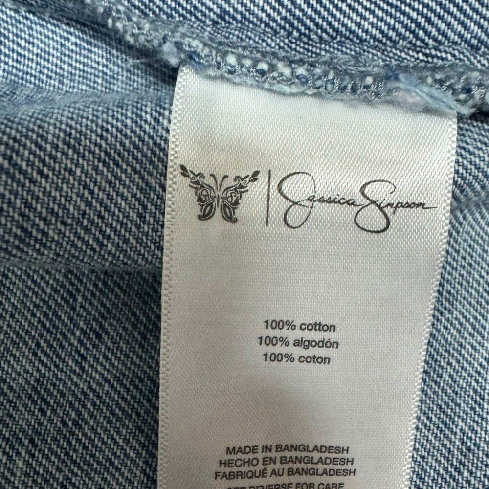 Jessica Simpson Womens Blue Denim Jacket Medium Wash Cotton Size Small - Picture 4 of 7